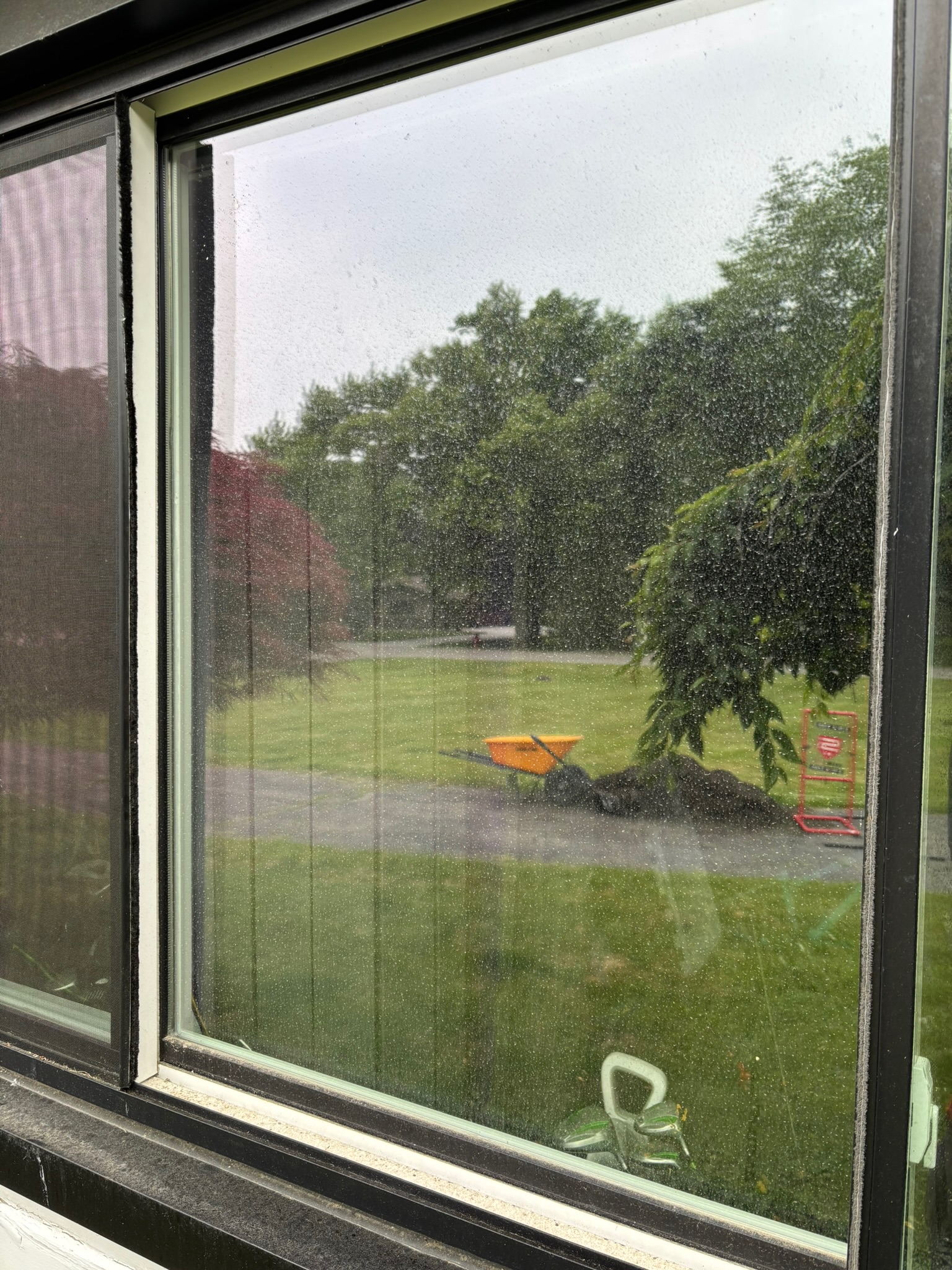 Before window cleaning